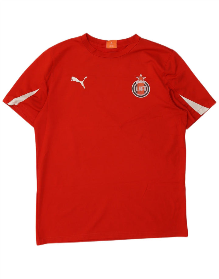 Ανδρικό γραφικό T-Shirt Puma Top Large Red Colourblock
