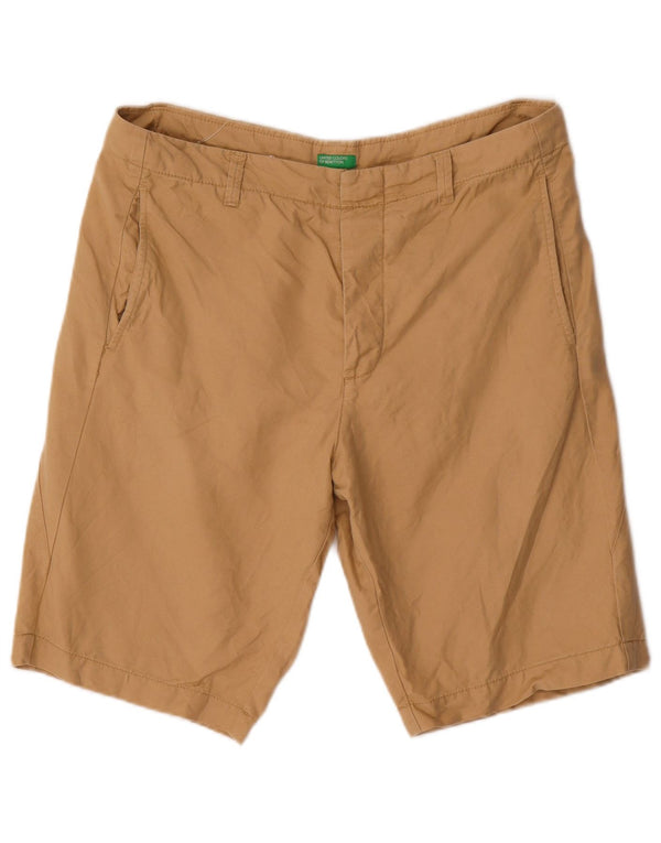 Ανδρικό σορτς Chino Benetton IT 48 Medium W34 Beige βαμβακερό