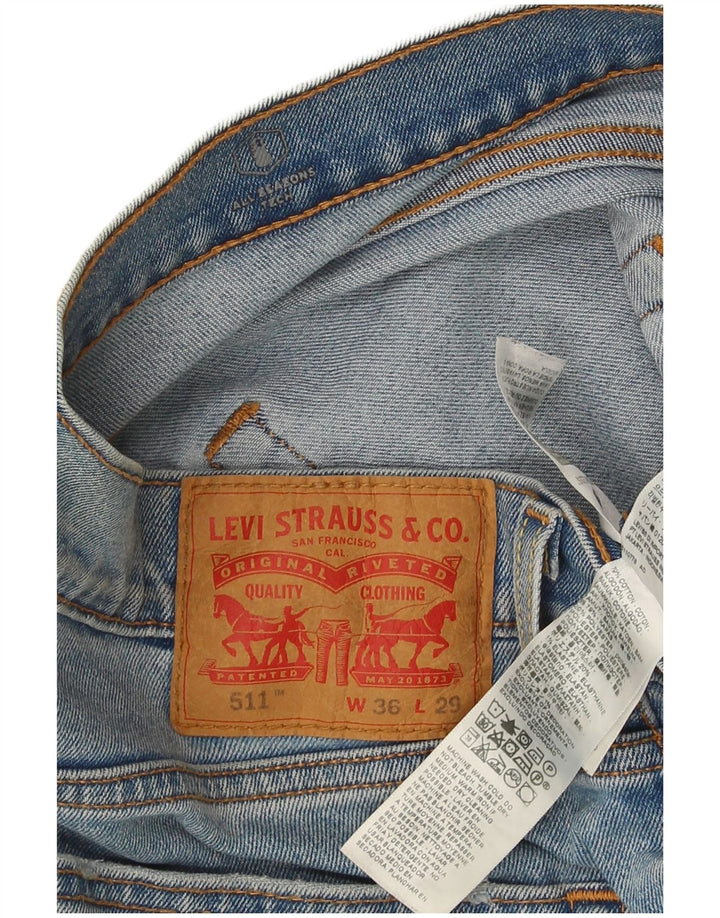 Levi's Mens 511 Slim Jeans W36 L29 Blue Cotton