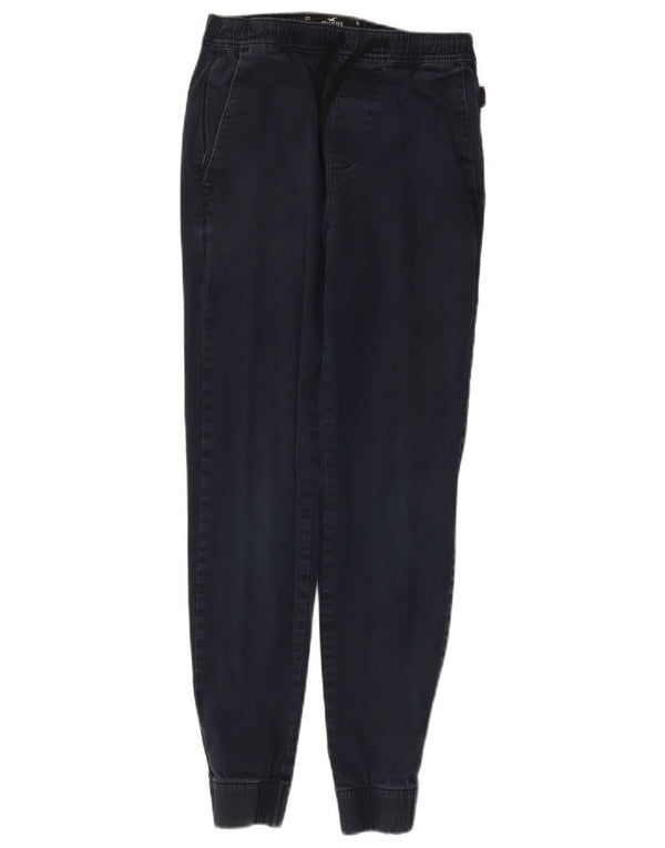 Hollister Γυναικεία Joggers Chino Παντελόνι XS W25 L27 Navy Blue Cotton