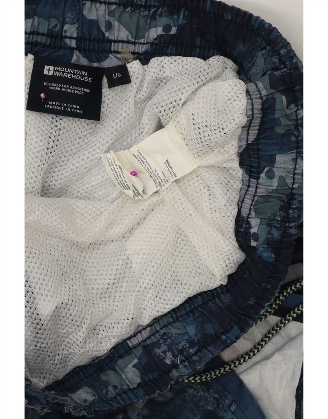 Mountain Warehouse Ανδρικό Σορτς Μαγιό Μεγάλο Μπλε Πολυεστέρας Καμουφλάζ