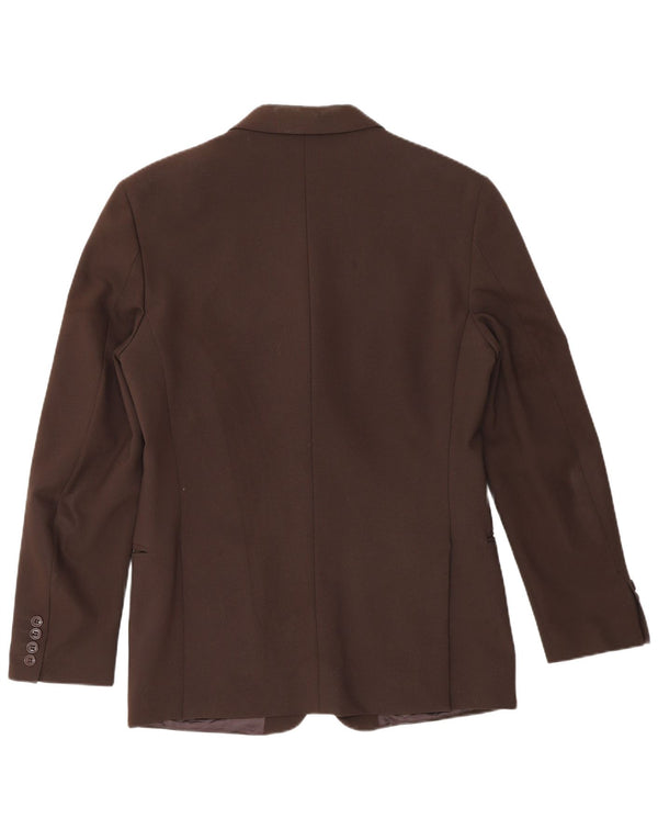 Sisley Ανδρικό τζάκετ Blazer με 4 κουμπιά IT 46 Small Brown Polyester