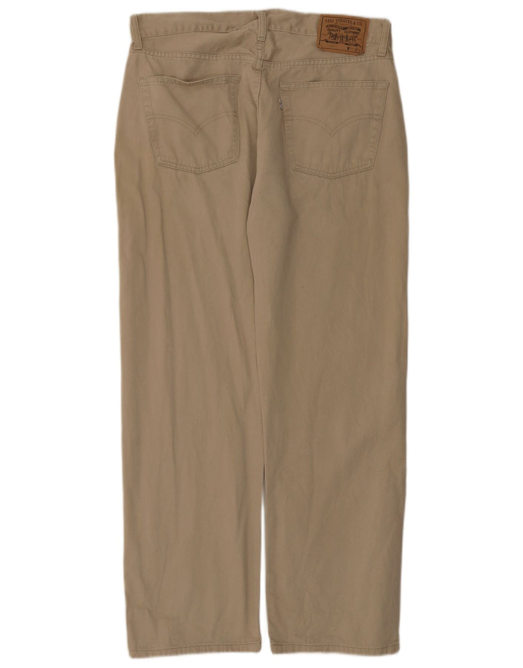 Levi's Mens 551 Straight Jeans W36 L30 Μπεζ βαμβακερό