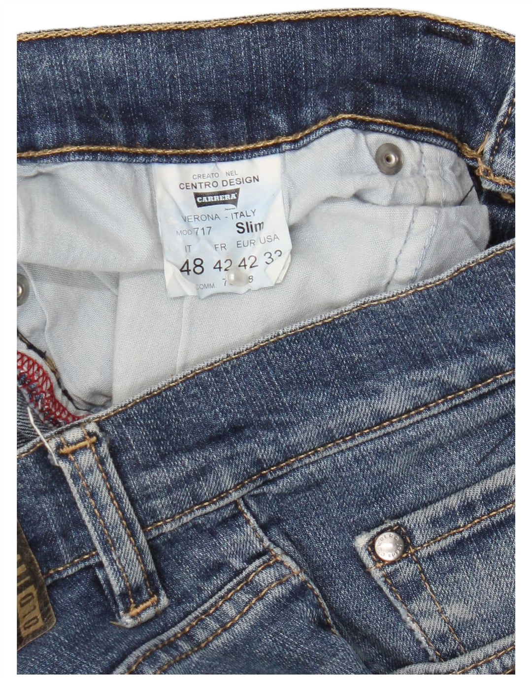 Carrera Ανδρικό 717 Slim Jeans IT 48 Medium W33 L31 Μπλε βαμβακερό