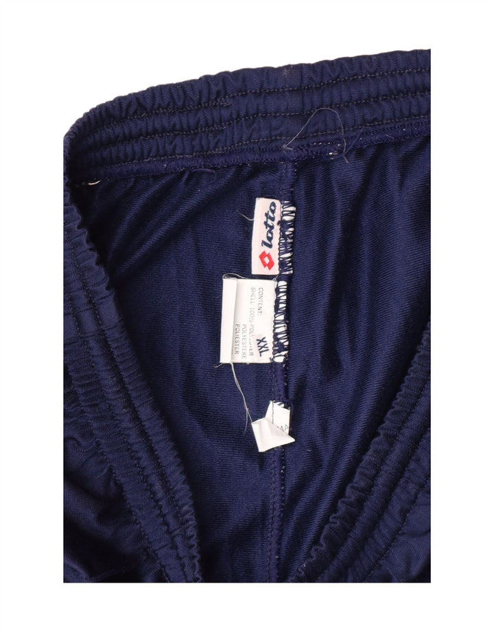 LOTTO Boys Tracksuit Trousers 15-16 Years 2XL Navy Blue Polyester