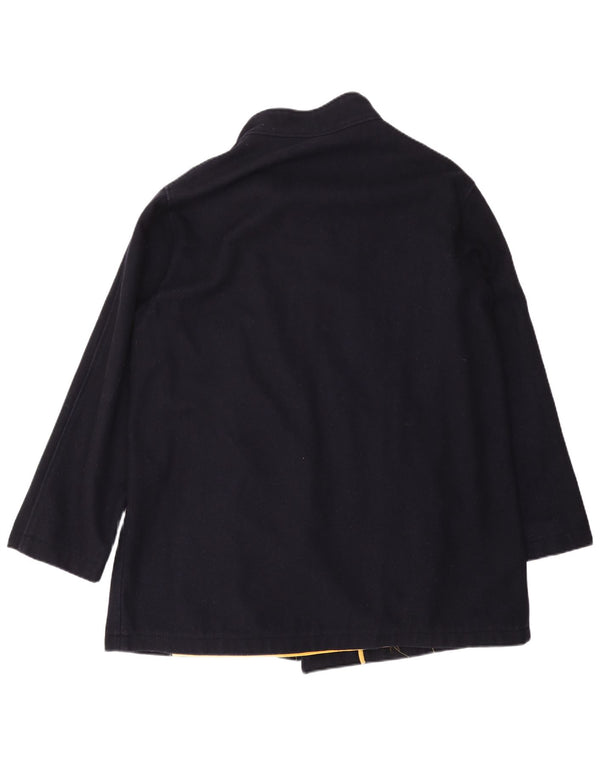 MARINA YACHTING Ανδρικό παλτό με διπλό στήθος IT 56 3XL Navy Blue Wool