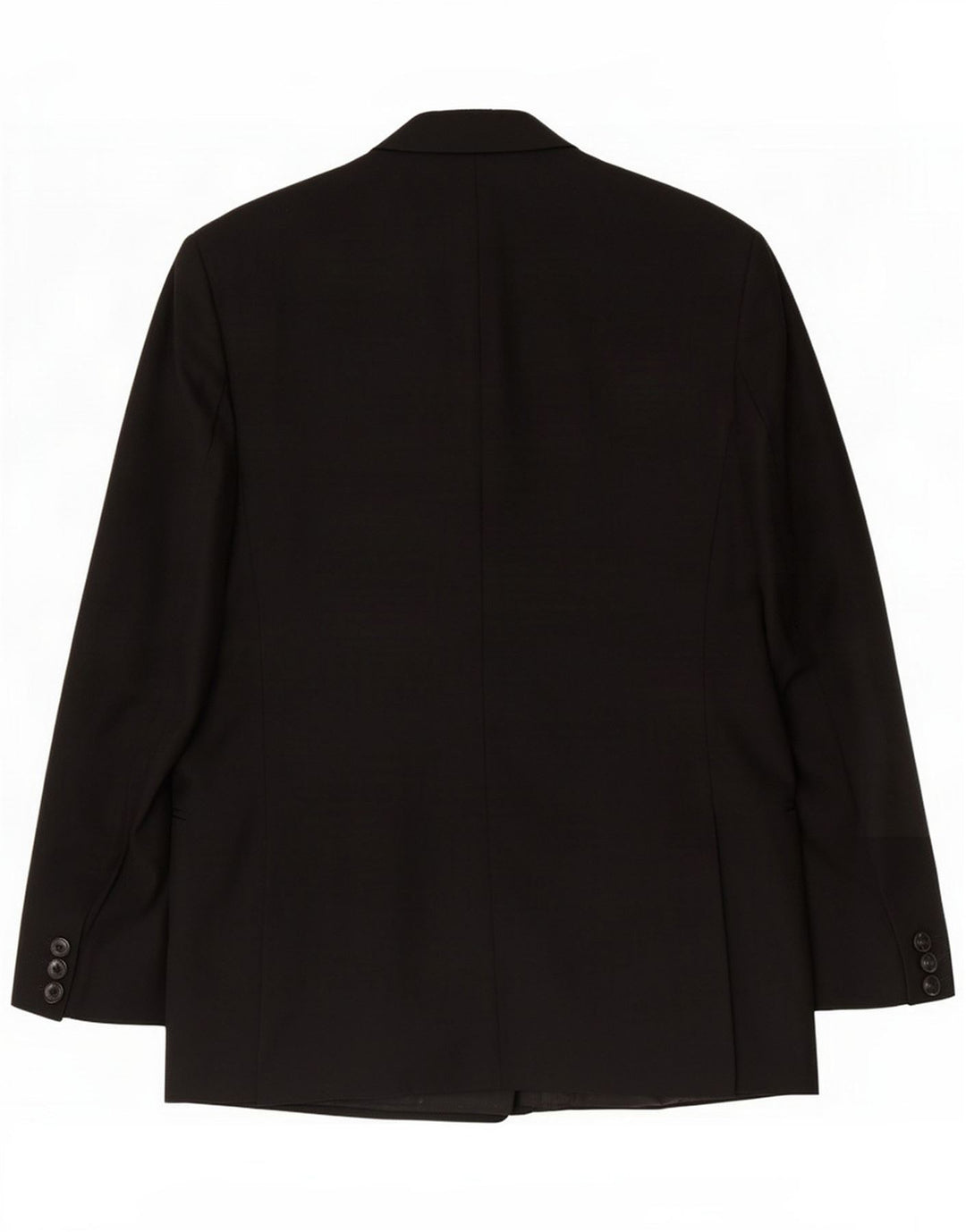Vintage Ανδρικό Διπλό Μπουφάν Blazer UK 38 Μέτριο Μαύρο Παρθένο Μαλλί