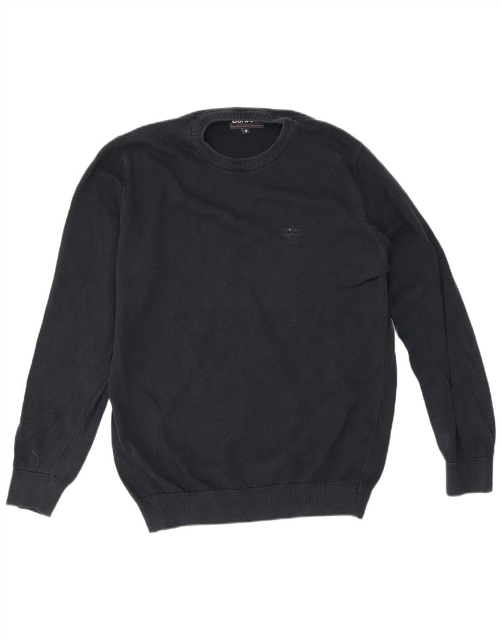 Ανδρικό πουλόβερ με λαιμόκοψη Barbour Medium Navy Βαμβακερό
