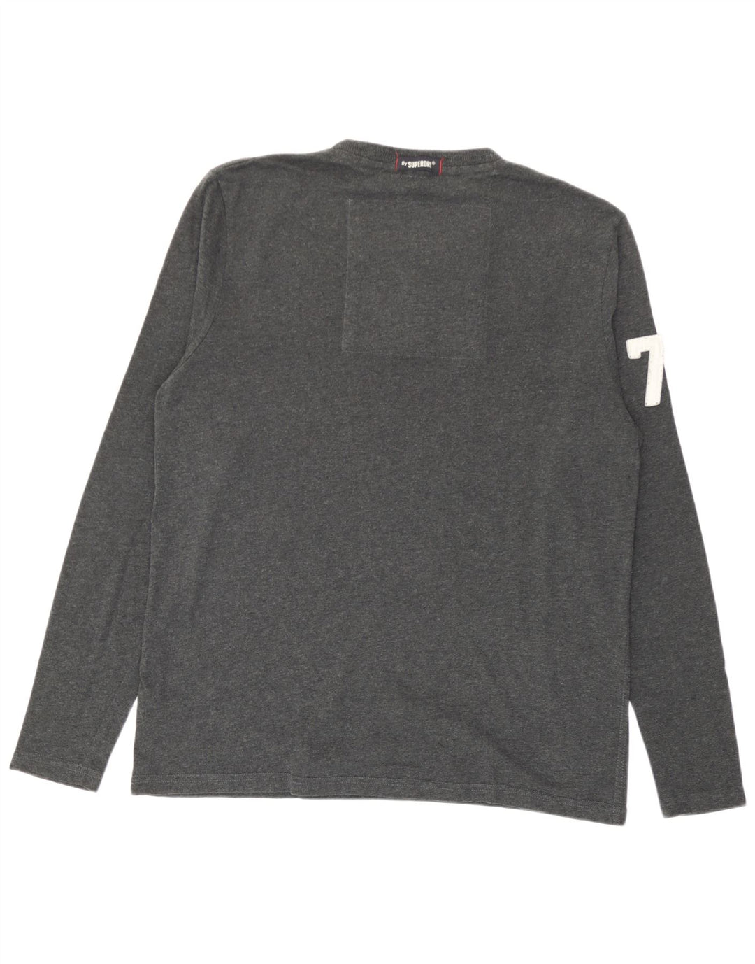 Superdry Ανδρικό γραφικό τοπ μακρυμάνικο 2XL γκρι βαμβακερό