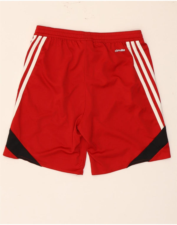 Adidas Boys Climalite σορτς 11-12 ετών μεγάλο κόκκινο χρώμα