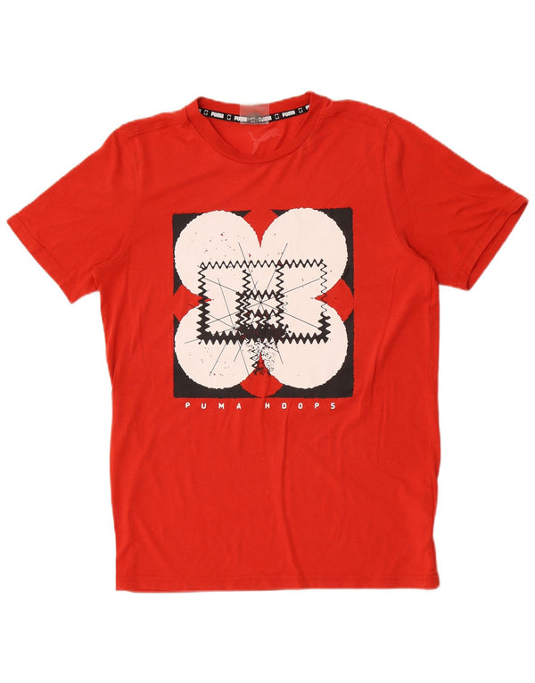 Ανδρικό γραφικό T-Shirt Puma Top Μικρό κόκκινο πολυεστέρα