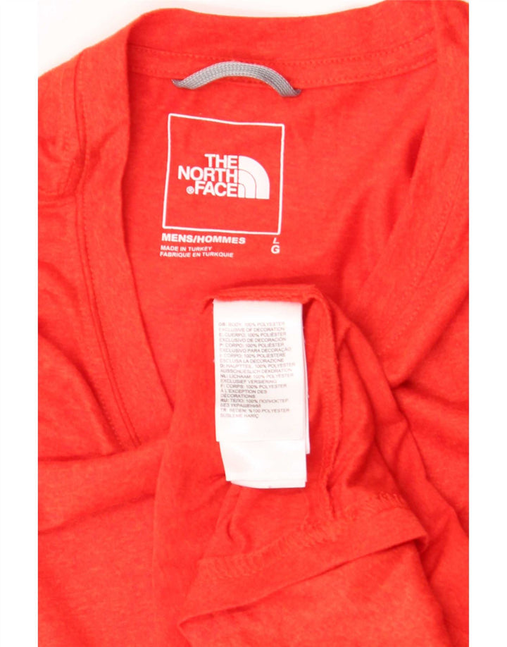 Ανδρικό T-Shirt North Face Top Large Red Polyester
