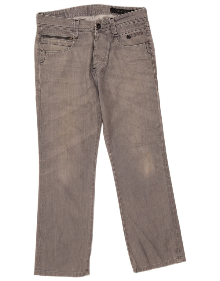 Jack & Jones Ανδρικό τζιν ίσιο W33 L29 Γκρι