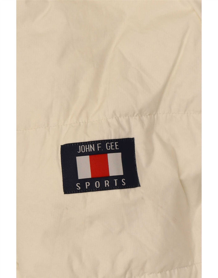 Ανδρικό μπουφάν John F Gee UK 40 Large White Polyamide