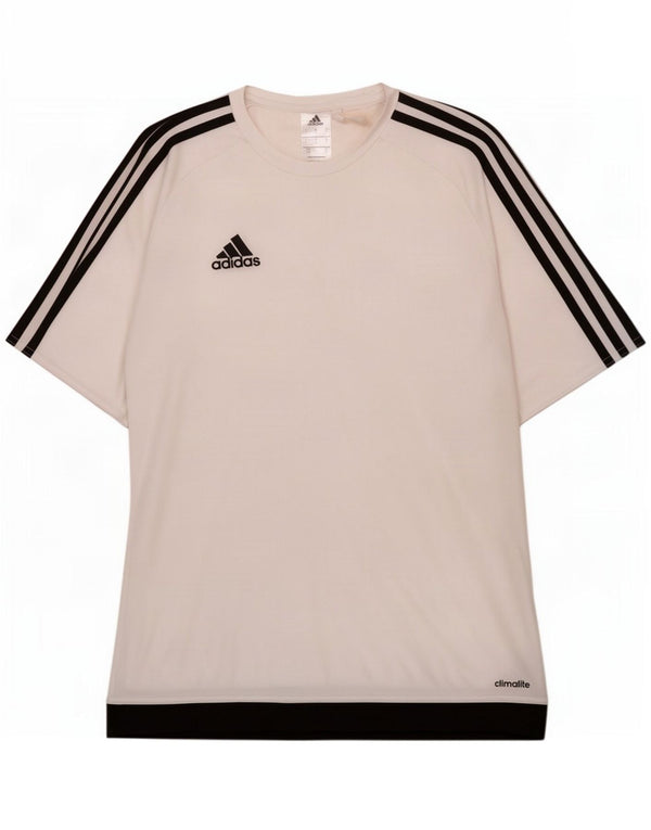 Adidas Ανδρικό T-Shirt Climalite Top Small White Colourblock Polyester