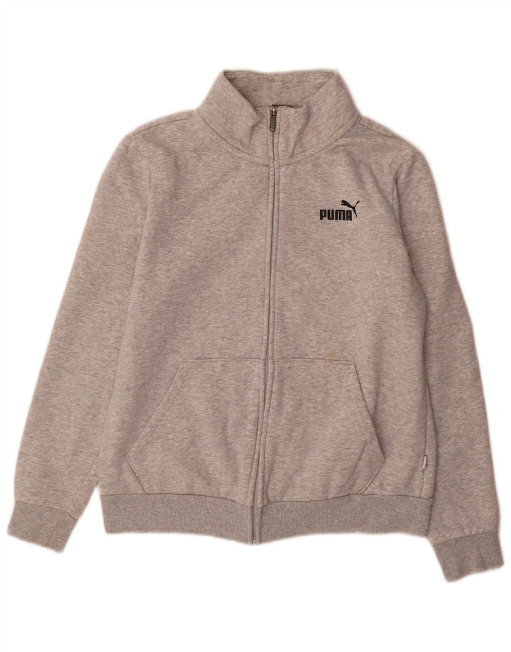 Puma Γυναικεία αθλητική φόρμα Top Jacket UK 14 Large Grey Cotton