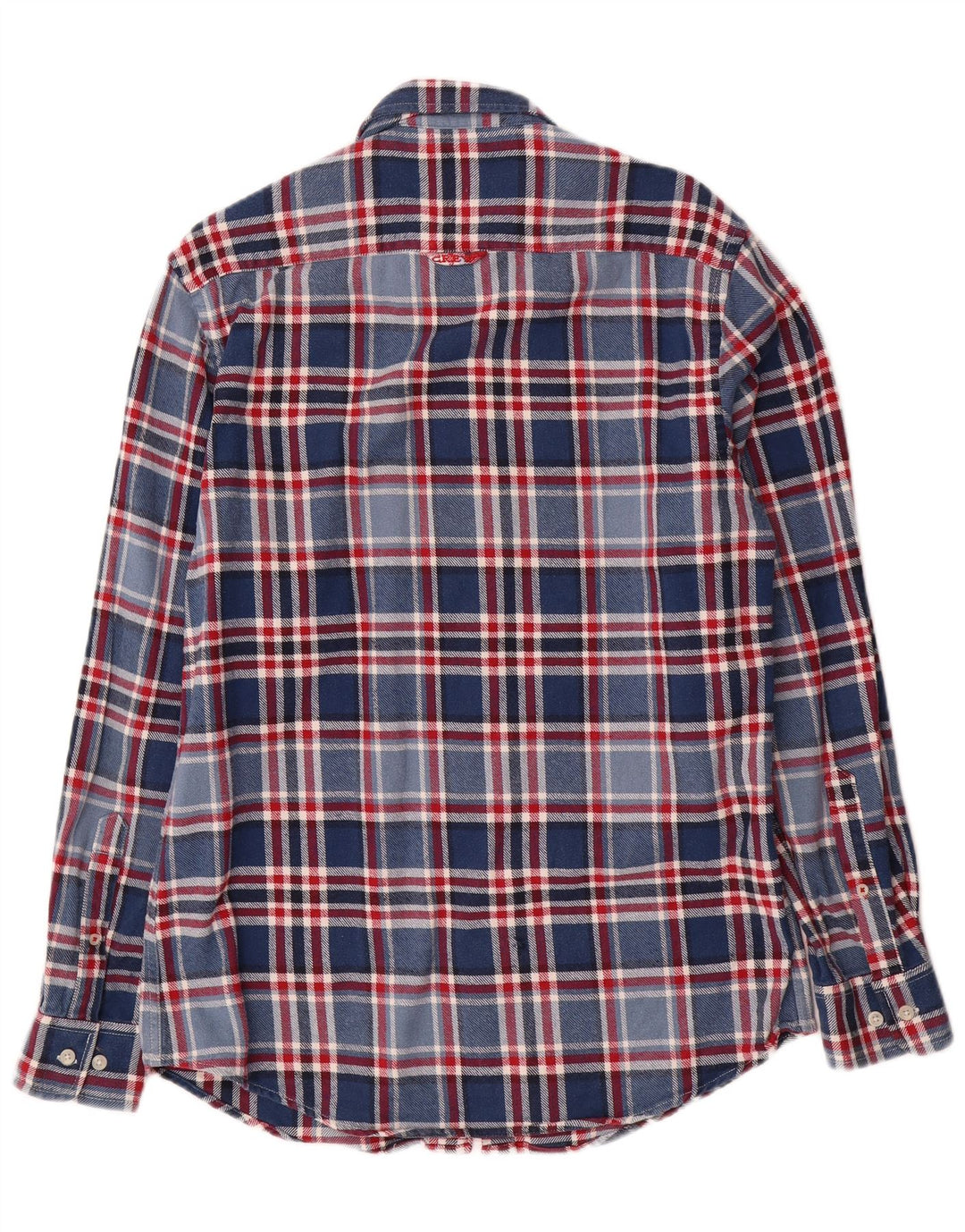 Ανδρικό πουκάμισο Crew Clothing Tailored Fannel, μεσαίο μπλε βαμβακερό