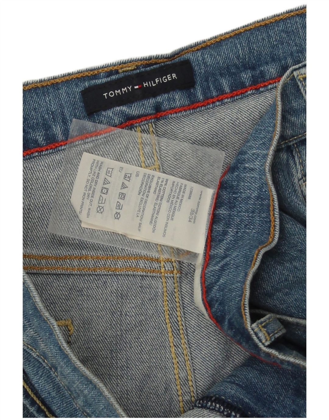 Ανδρικό τζιν ίσιο Tommy Hilfiger W38 L34 Μπλε βαμβακερό