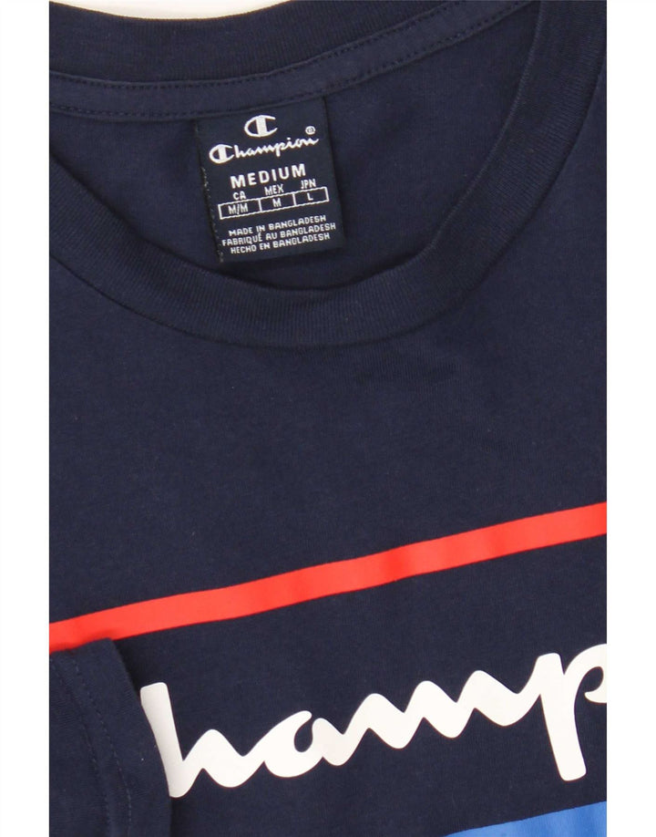 Ανδρικό T-Shirt Champion Graphic Top Medium Navy Blue