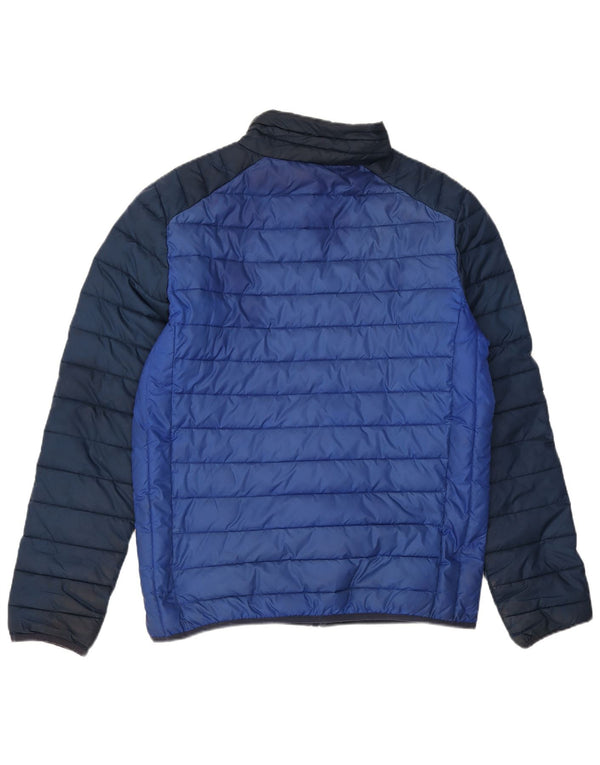 Ellesse Ανδρικό μπουφάν με επένδυση UK 38 Medium Blue Colorblock Πολυεστέρας