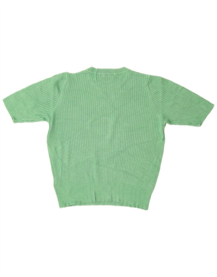 MARKS & SPENCER Γυναικείο πουλόβερ με λαιμόκοψη UK 12 Medium Green