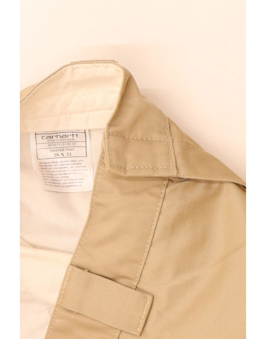 CARHARTT Ανδρικό Slim παντελόνι Chino W28 L30 Beige Polyester
