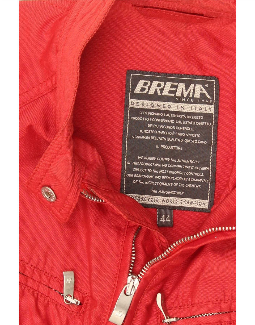 Brema Γυναικείο Biker Jacket IT 44 Medium Red Polyamide