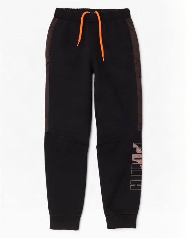 Ανδρική φόρμα γραφικής Puma Παντελόνι Joggers Small Black Colourblock Βαμβακερό