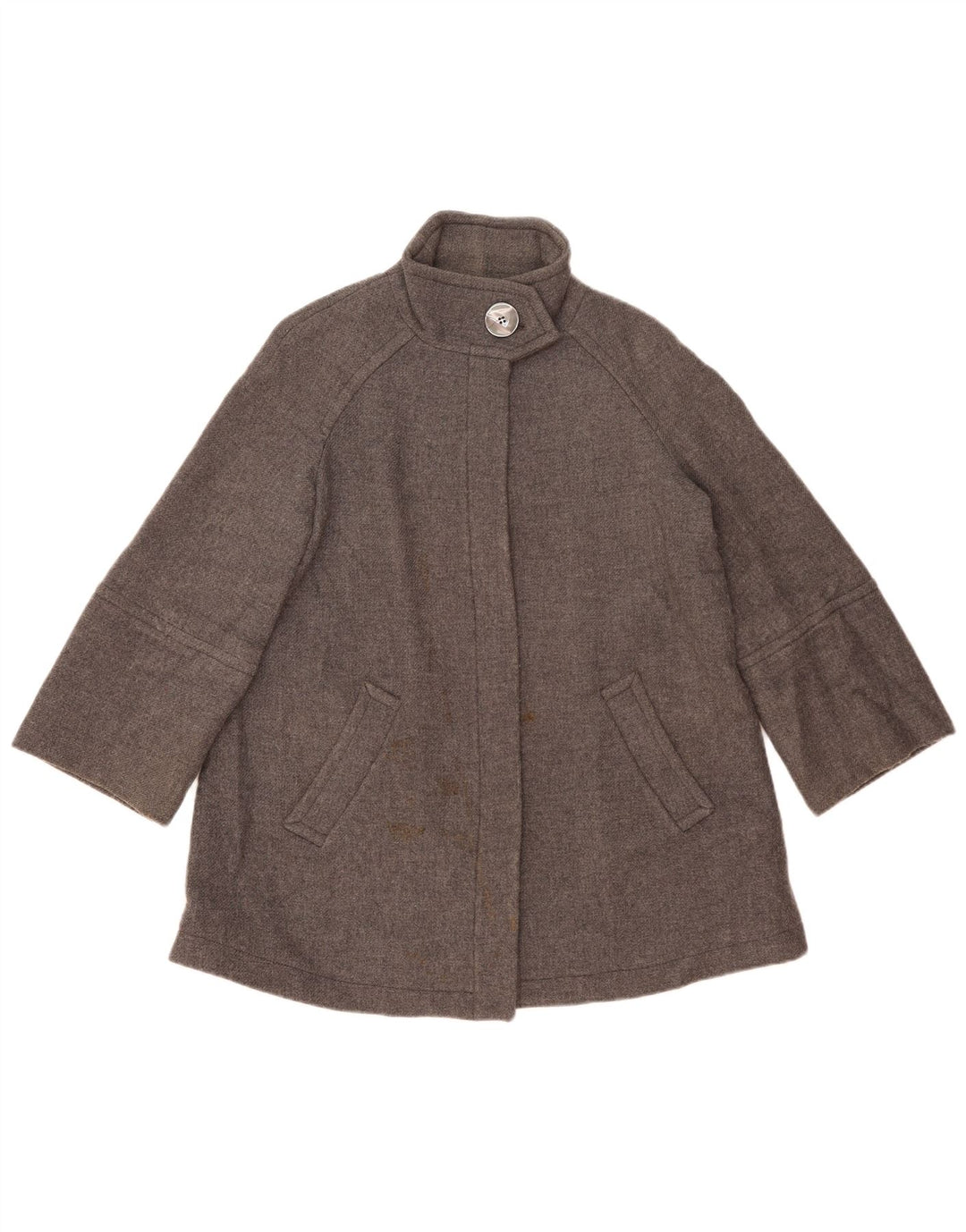 Zara Γυναικείο Πανωφόρι UK 10 Small Grey Wool