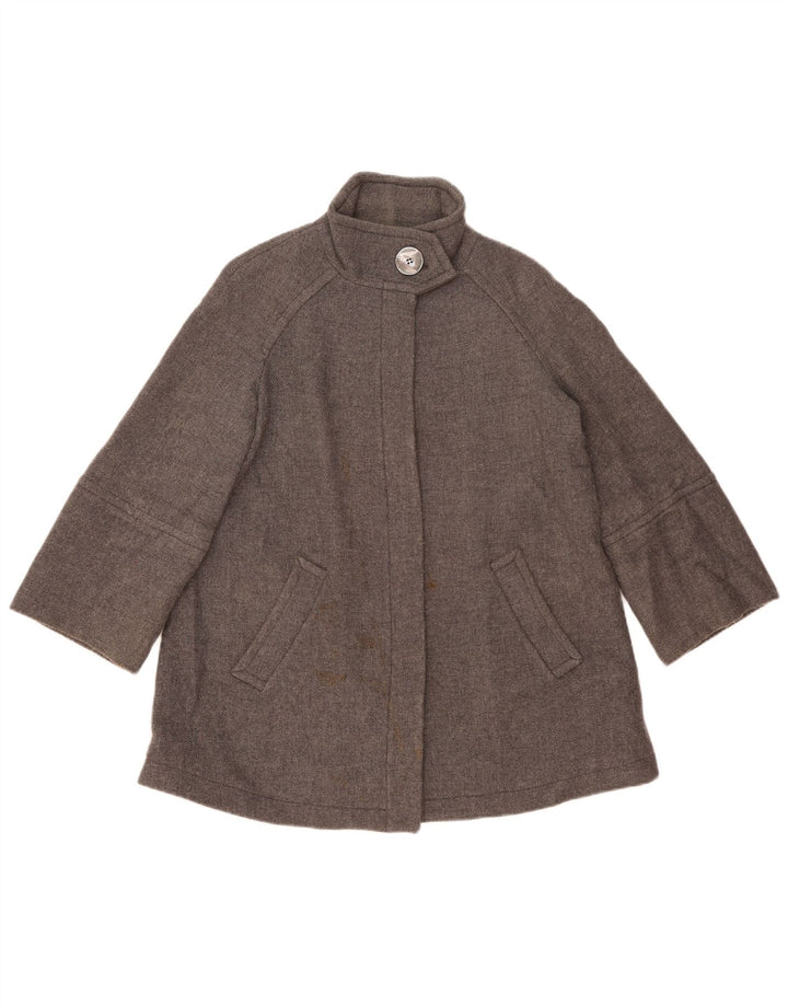 Zara Γυναικείο Πανωφόρι UK 10 Small Grey Wool