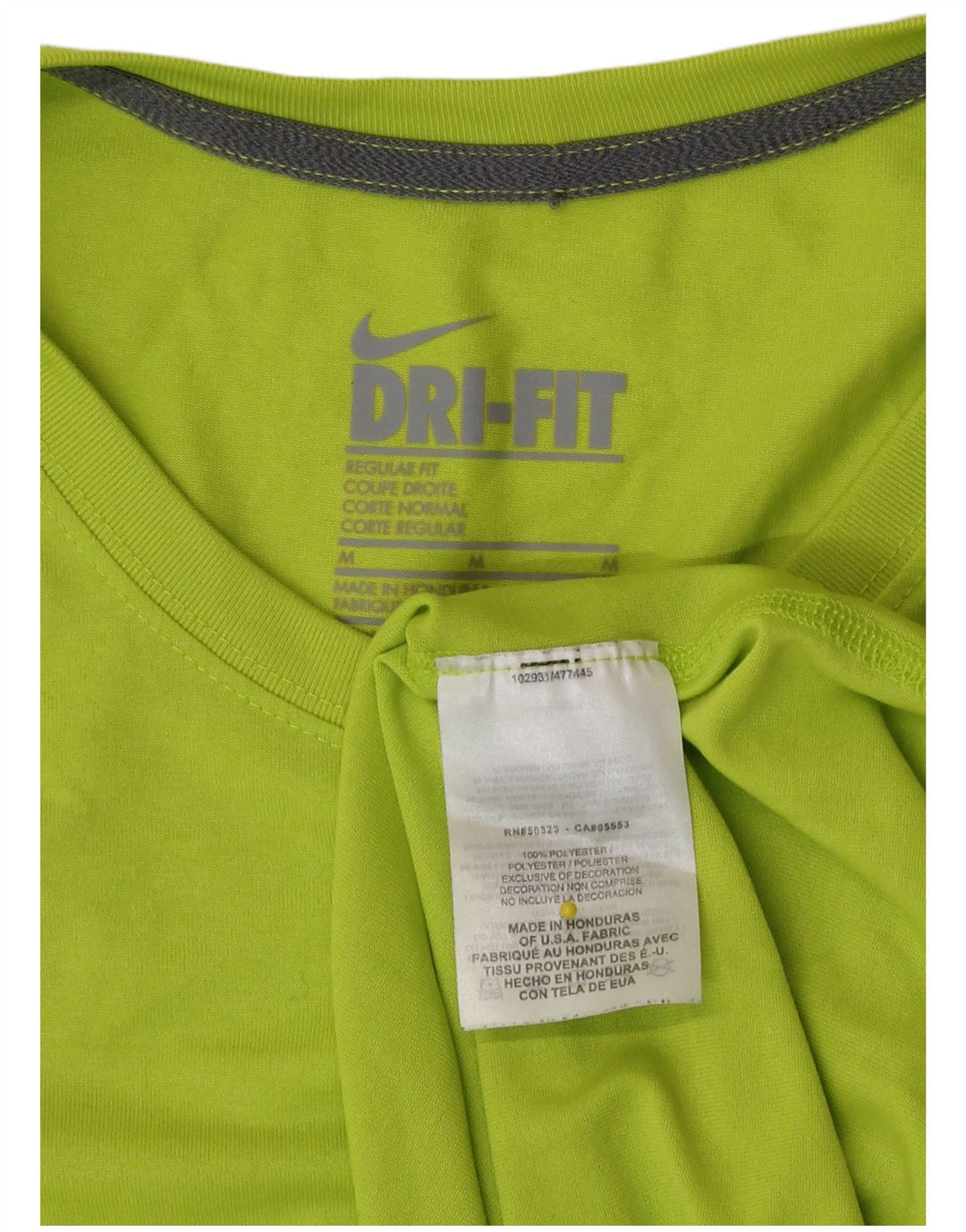 Nike γυναικείο Dri Fit κανονική μπλούζα μακρυμάνικο UK 14 Μεσαίο πράσινο