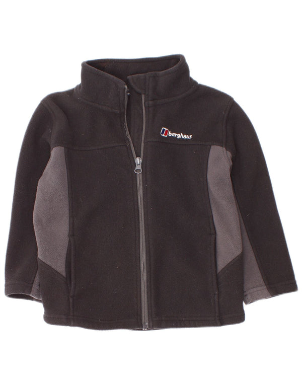 Μπουφάν Bergans Boys Fleece 5-6 Years Black Colourblock Polyester