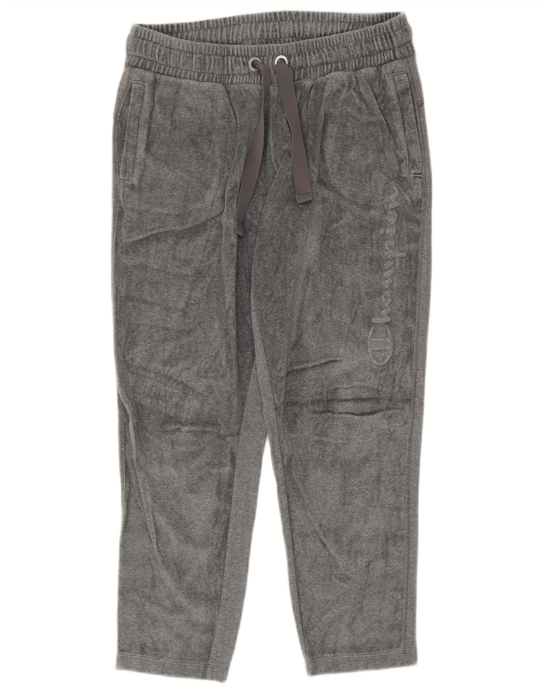 Champion Womens Graphic Velor αθλητική φόρμα UK 12 Medium Grey