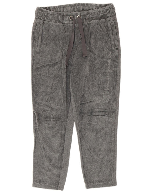 Champion Womens Graphic Velor αθλητική φόρμα UK 12 Medium Grey