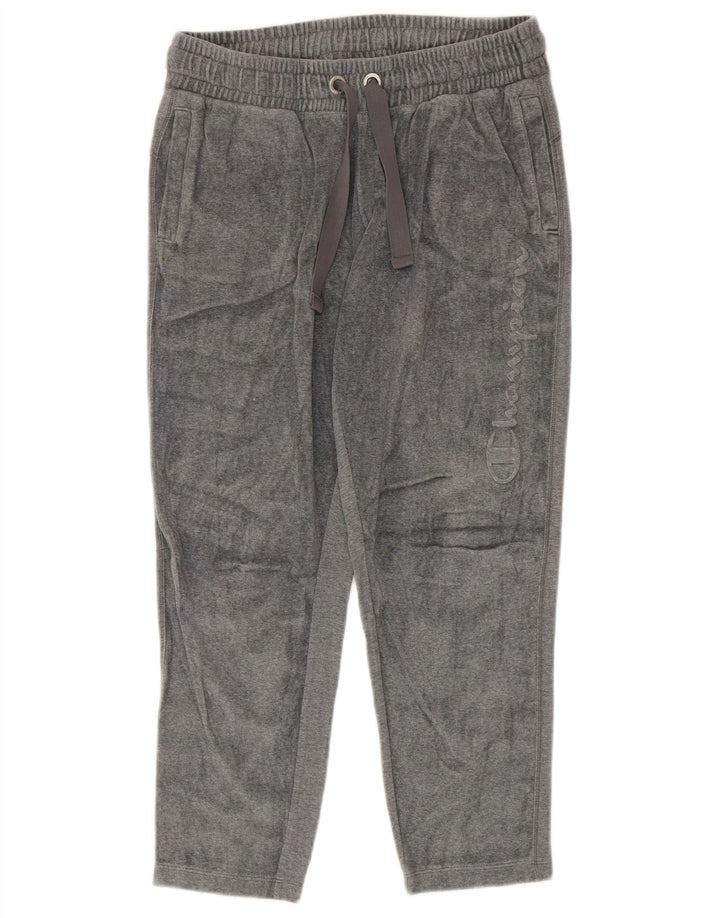Champion Womens Graphic Velor αθλητική φόρμα UK 12 Medium Grey