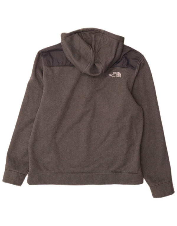 Ανδρικό φούτερ με φερμουάρ North Face, μεγάλο γκρι πολυεστέρας