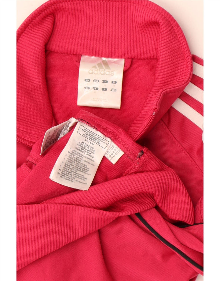 Γυναικεία αθλητική φόρμα Adidas Top Jacket UK 8 Small Pink Polyester