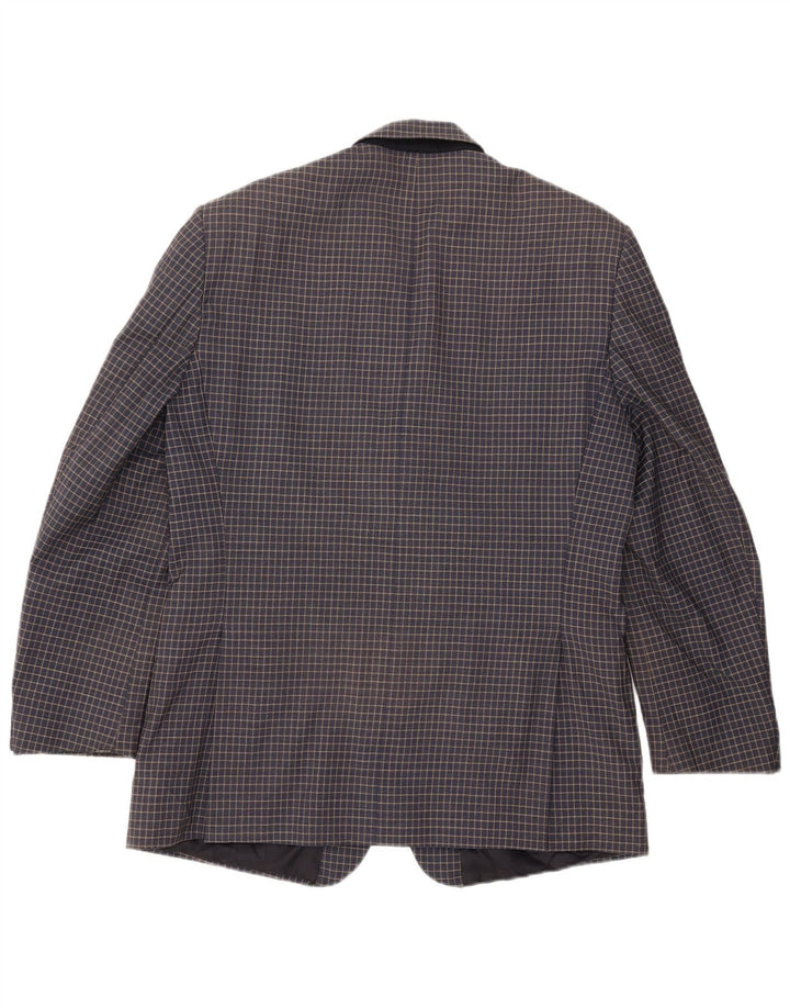 Renato Balestra Ανδρικό σακάκι με 3 κουμπιά σακάκι UK 38 Medium Navy Blue Check