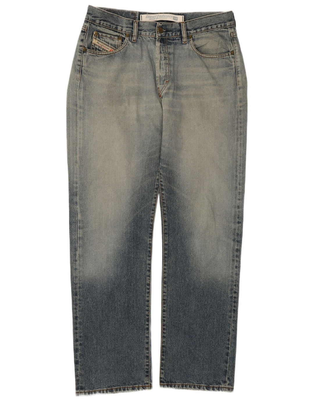 Ανδρικό Diesel Distressed Straight Jeans W34 L31 Μπλε βαμβακερό