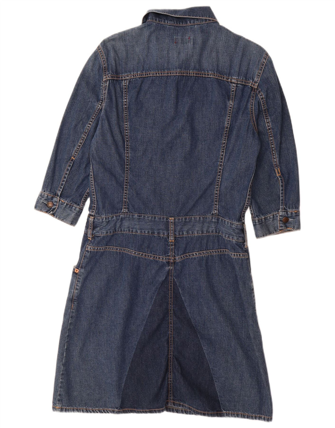 Τζιν φόρεμα LEVI'S Girls 3/4 μανίκι πουλόβερ 11-12 ετών Μεσαίο μπλε