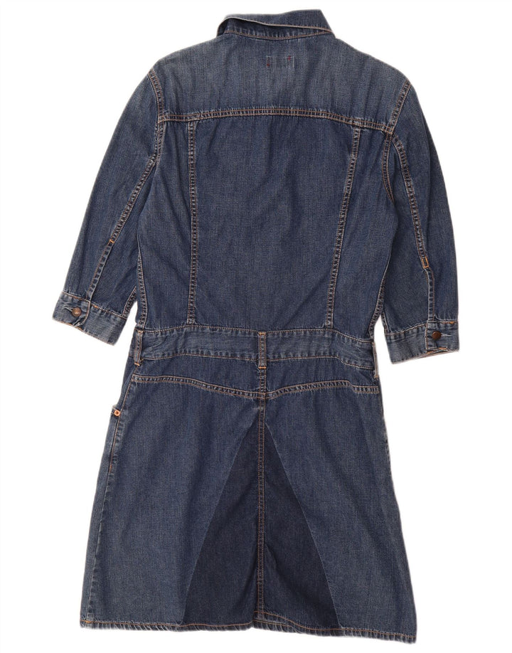Τζιν φόρεμα LEVI'S Girls 3/4 μανίκι πουλόβερ 11-12 ετών Μεσαίο μπλε