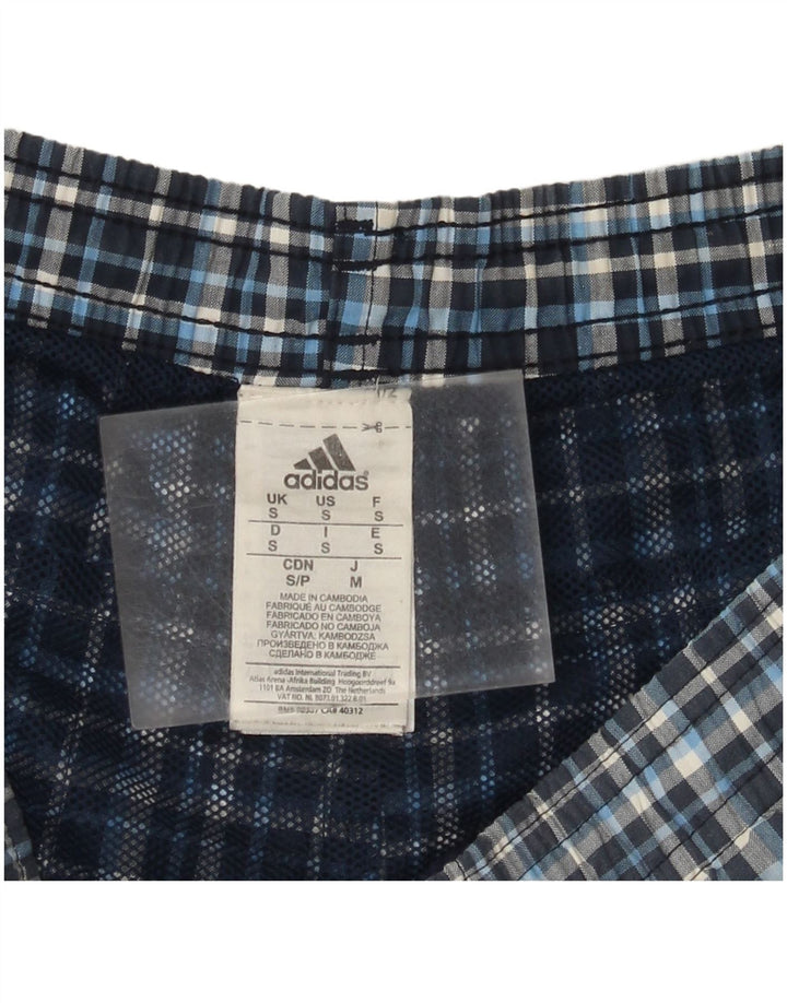 Ανδρικό σορτς κολύμβησης Adidas Small Blue Gingham Polyester