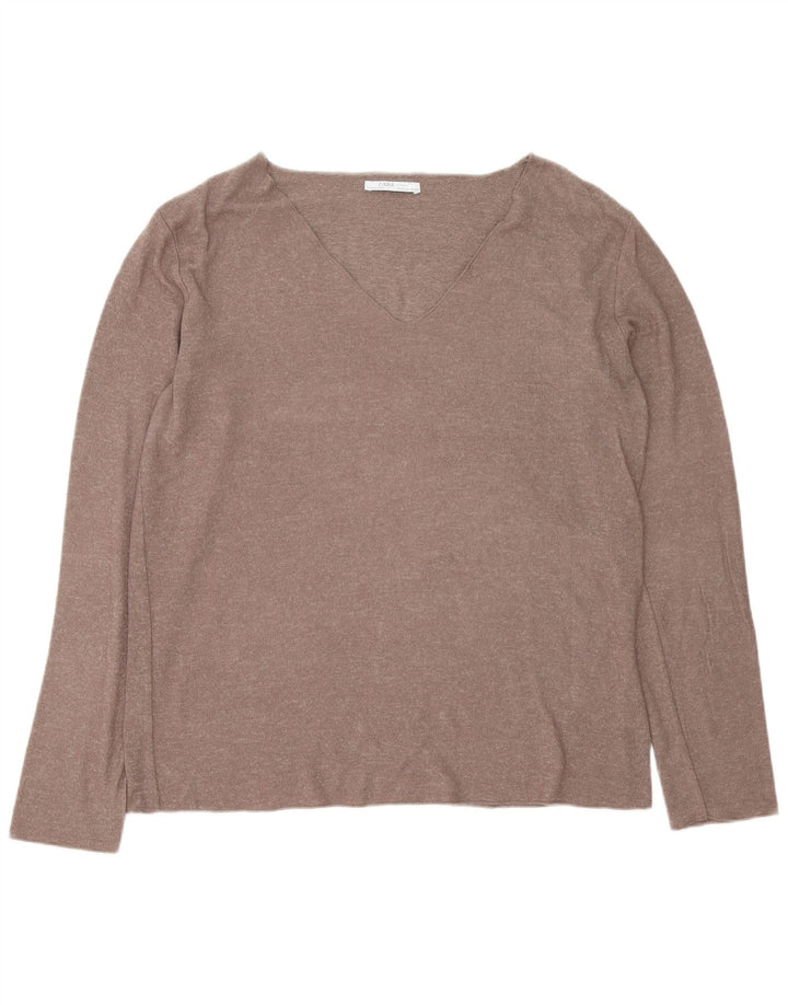 Zara γυναικείο τοπ μακρυμάνικο UK 18 XL καφέ