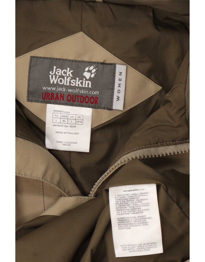 Jack Wolfskin Γυναικείο κουκούλα Utility Jacket UK 14/16 Large Khaki Polyester
