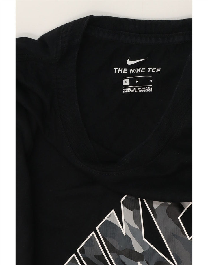 Ανδρικό γραφικό μπλουζάκι Nike, μεσαίο μαύρο