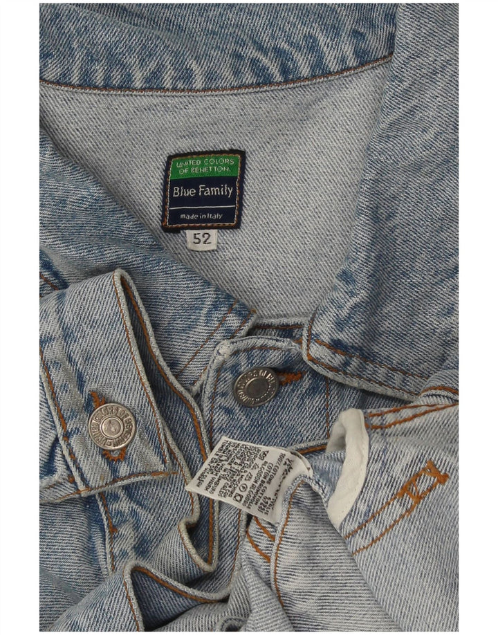 Ανδρικό Τζιν Μπουφάν Benetton IT 52 XL Μπλε Βαμβακερό