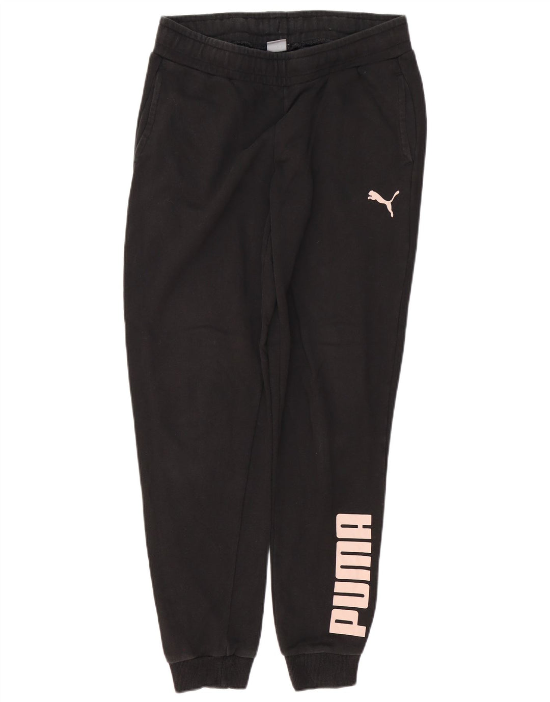 Γυναικεία φόρμα φόρμας PUMA γραφικά Joggers UK 14 Medium Black