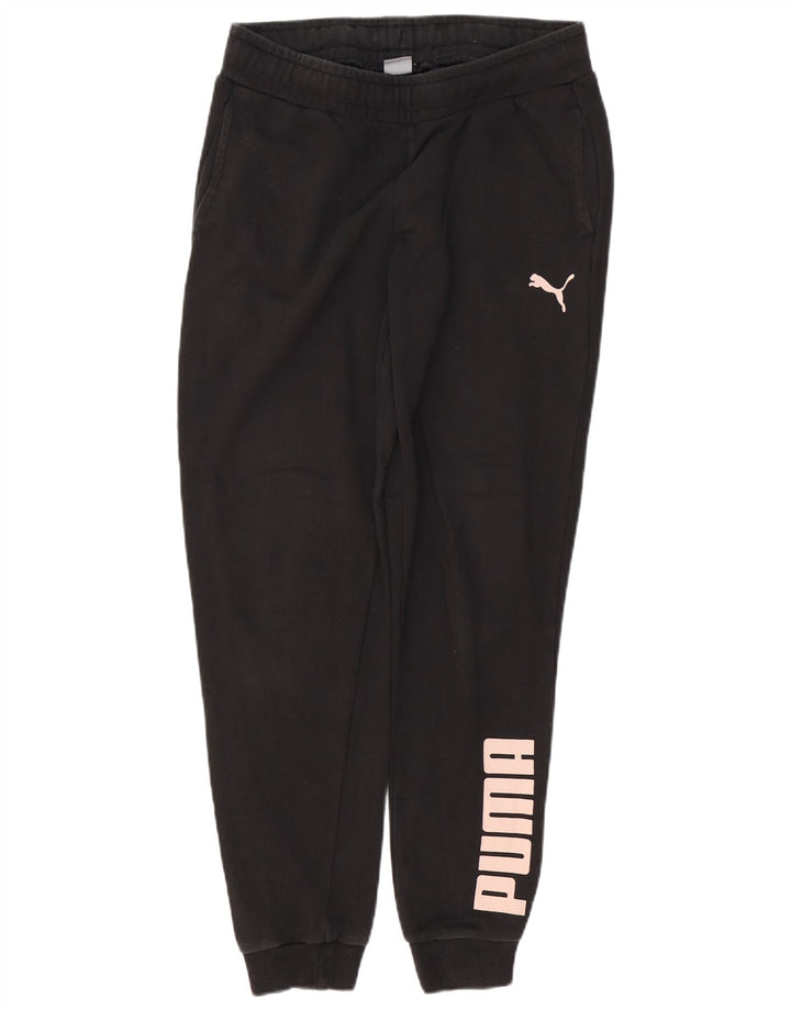 Γυναικεία φόρμα φόρμας PUMA γραφικά Joggers UK 14 Medium Black