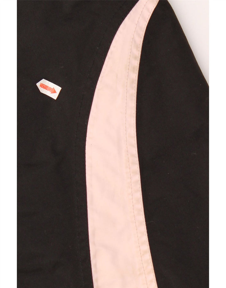 Helly Hansen Girls Hooded Windbreaker Jacket 15-16 Years Black Colourblock