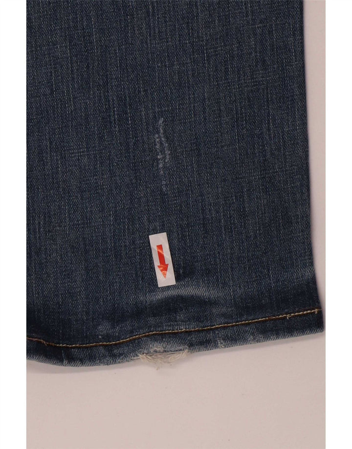 Diesel Γυναικείο Ronhar Straight Jeans W32 L34 Μπλε βαμβακερό